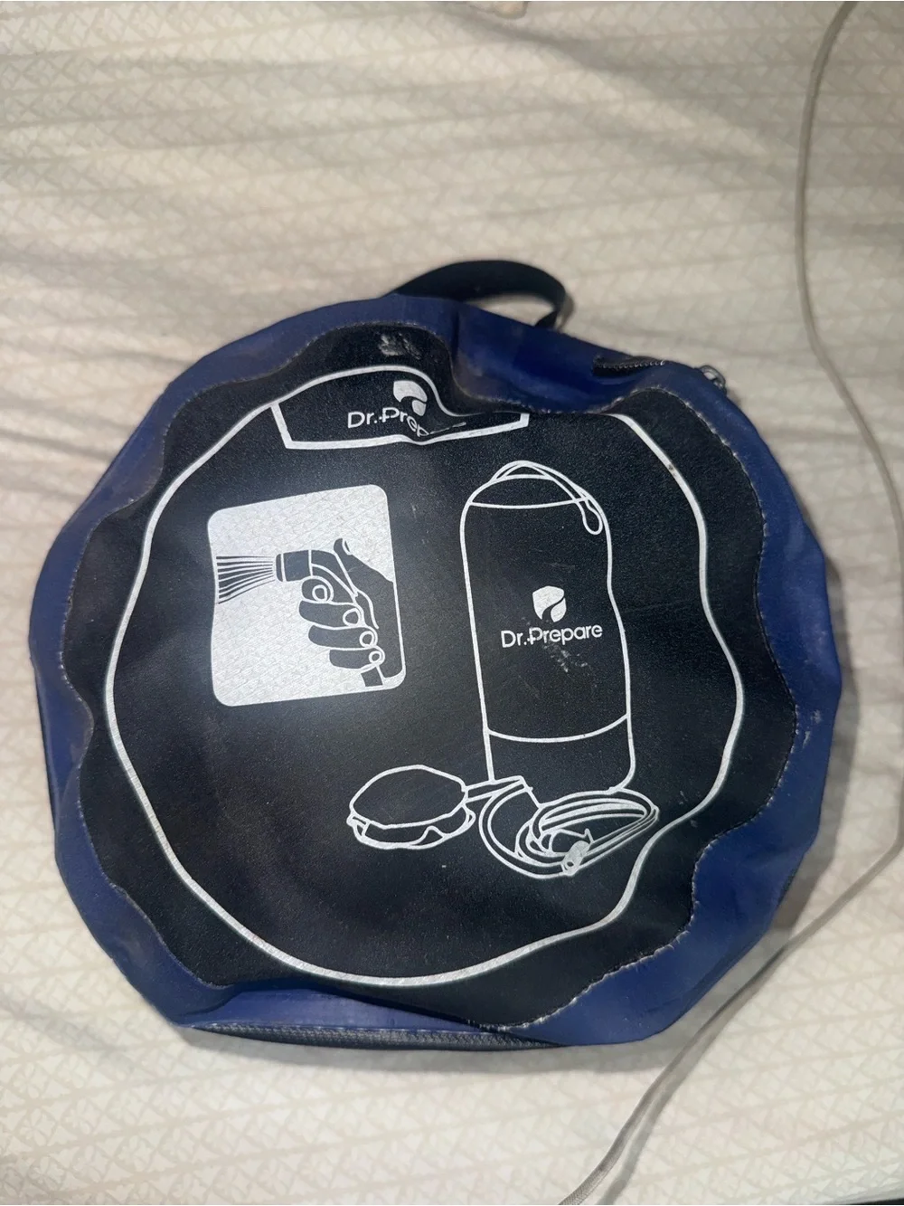 Portable camping shower from Dr. prepare